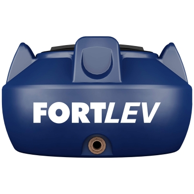 Tanque Polietileno 1.000L Tampa Rosca Azul Fortlev