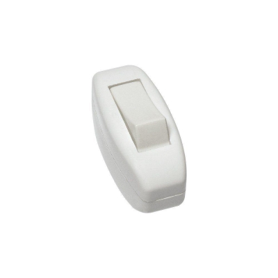 Interruptor Centro/Fim de Cordão Branco 168 Perlex