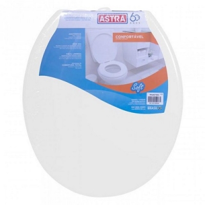 Assento Sanitário Oval Soft Branco TPJ/AS*BR1 Astra