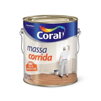 Massa Corrida Galão 6kg Coral 