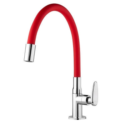 Torneira Cozinha Mesa Bica Flexível Allure Mouve Vermelho 1170203