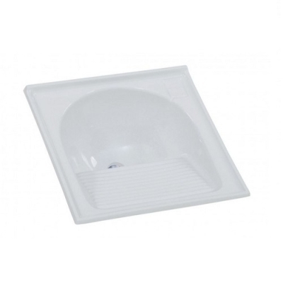 Tanque Simples em Mármore Sintético 60x60cm Gelo Rorato