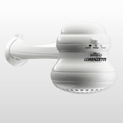 Chuveiro Elétrico com Cano Bello Banho Branco 5500W 127V - Lorenzetti 