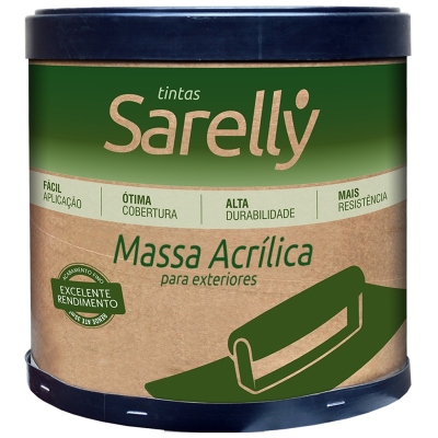 Massa Acrílica Externa Barrica 20kg Sarelly