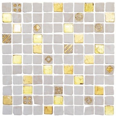 Pastilha de Vidro Luxor Lux-01 30x30cm Colortil 