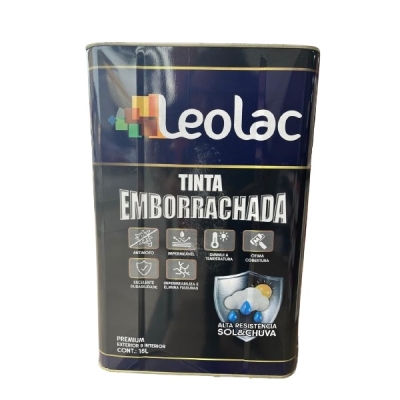 Tinta Emborrachada Lata 18 Litros Branco Neve Leolac