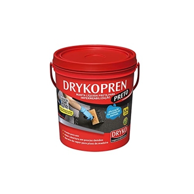 Drykopren Preto Impermeabilizante Asfáltico Galão 3,6 Litros Dryko