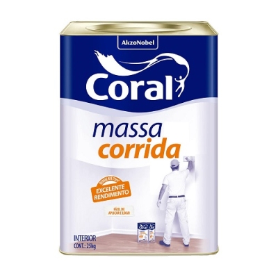 Massa Corrida Lata 25kg Coral 