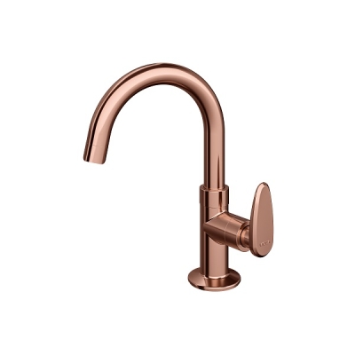 Torneira Lavatório Mesa Bica Alta Allure Décore Rose Gold 1170303