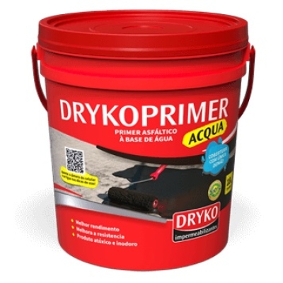 Primer para Mantas Drykoprimer Acqua Emulsao Asfáltica 18 Litros Dryko