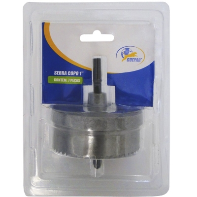 Jogo de Serra Copo 7 Peças Madeira e Gesso 861-0480 Guepar