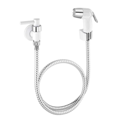 Ducha Higienica Lagune Branca com Rabicho Cromado 1150212 Viqua