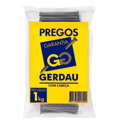 Prego com Cabeça 17x27 Saco com 1Kg