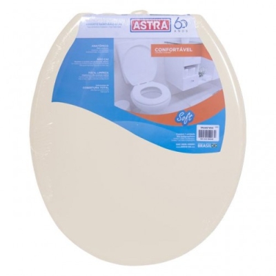 Assento Sanitário Oval Soft Bege 08 TPJ/AS*BG8 Astra