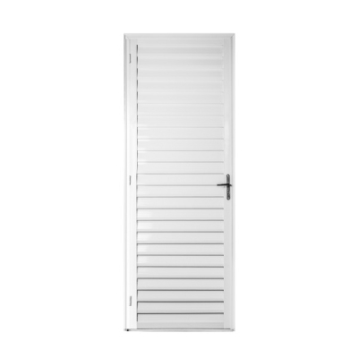 PORTA ALUMINIO BRANCO VENEZIANA 0,80L X 2,10A - ESQUERDA METALXA