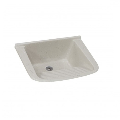 Tanque de Mármore Sintético Granitado 55X41cm Parafusar Travertino