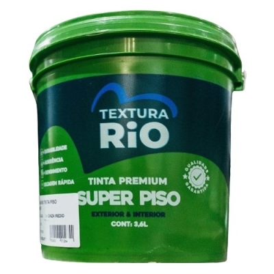Tinta Piso Premium Chumbo Galão 3,6 Litros Textura Rio