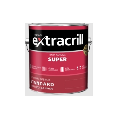 Tinta Acrílica Super Externa Branco Galão 3,6 Litros Extracrill