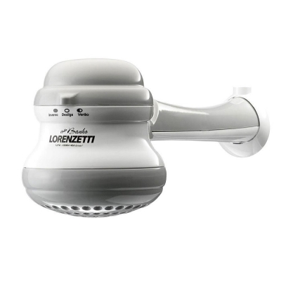 Chuveiro Elétrico com Cano Bello Banho Cinza 5500W 127V Lorenzetti 