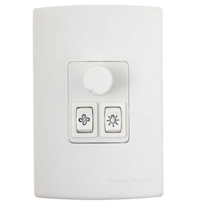 Controle para Ventilador de Teto e 1 Lampada Branco QV371 Qualitronix