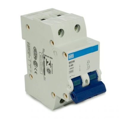 Disjuntor Bipolar Mini Din MDW C40 Weg
