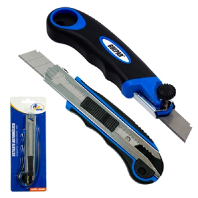 Estilete Automático Emborrachado com Guia em Aço 18MM 861-48467 Guepar