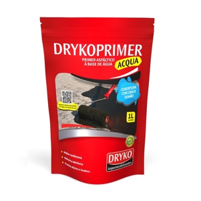 Primer para Mantas Drykoprimer Acqua Emulsao Asfáltica 1 Litro Dryko