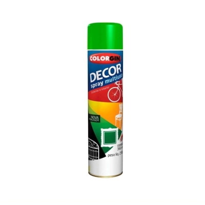 Tinta Spray Decor Uso Geral Verde Brilhante 360ml Colorgin