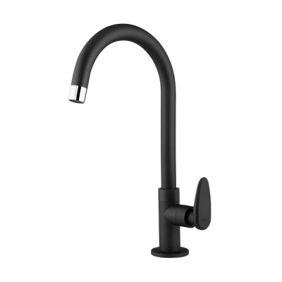 Torneira Cozinha Mesa Bica Móvel Allure Decore Preto Fosco 1170311