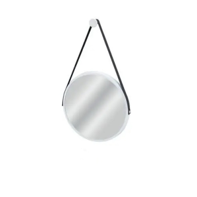 Espelho Decorativo Adnet Branco 50cm Vildrex 