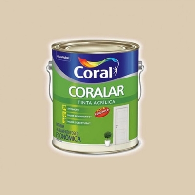 Tinta Acrílica Coralar Areia Galão 3,6 Litros Coral