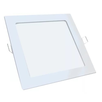 Painel de Led Slim de Embutir Quadrado 24W Luz Branca Bivolt Economax