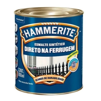 Esmalte Sintético Hammerite Brilhante Branco 800ml Coral 