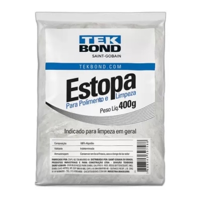 Estopa para Polimento e Limpeza 400gr Tekbond
