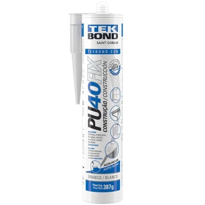 Adesivo Silicone PU40 Branco 280ml/387gr PUFIX Tekbond
