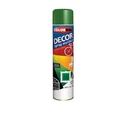 Tinta Spray Decor Uso Geral Verde Folha Brilhante 360ml Colorgin