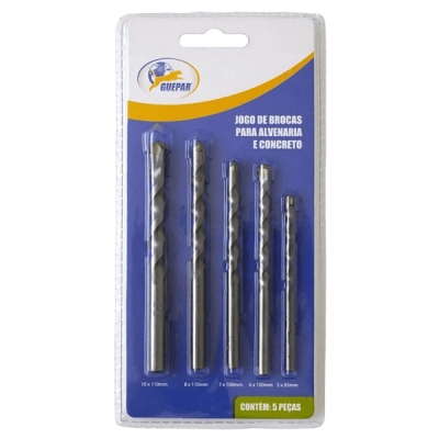 Jogos de Brocas para Concreto com 5 Peças 861-46722 Guepar