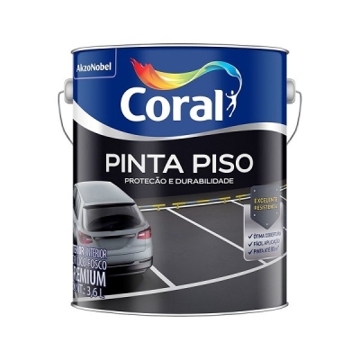 Tinta Pinta Piso Premium Concreto Galão 3,6 Litros Coral