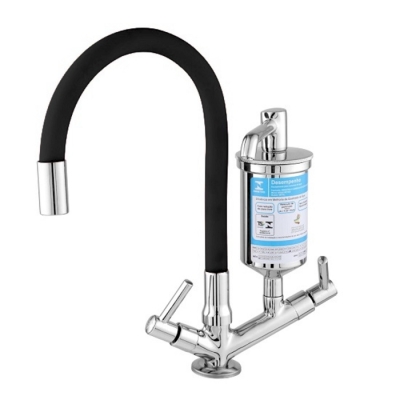 Torneira Cozinha Filtro Mesa Bica Flexível 2168 Color C34 Preta Águia