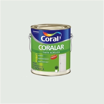 Tinta Acrílica Coralar Branco Galão 3,6 Litros Coral