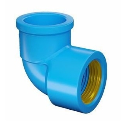 Joelho Soldável Azul com Rosca Latão 25x3/4