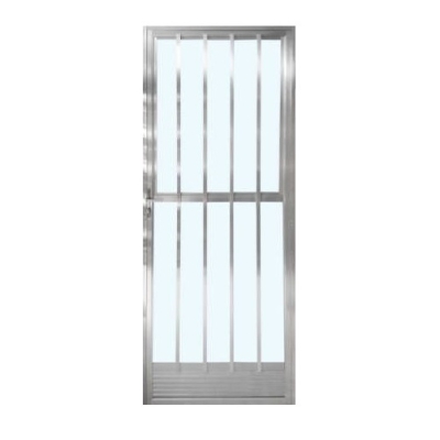 Porta de Alumínio Modelo Palito 0,80L x 2,10A Lado Esquerdo