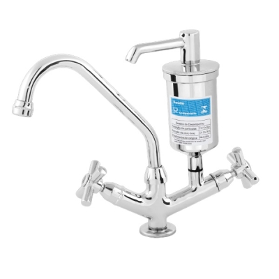 Torneira Cozinha Filtro Mesa Bica Móvel 2168 C31 Cromado Águia Metais