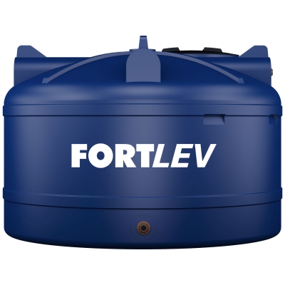 Tanque Polietileno 3.000L Tampa Rosca Azul Fortlev