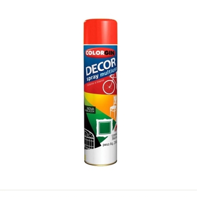 Tinta Spray Decor Uso Geral Vermelho Brilhante 360ml Colorgin