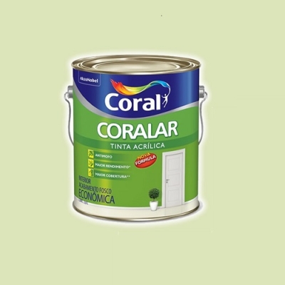Tinta Acrílica Coralar Verde Vale Galão 3,6 Litros Coral