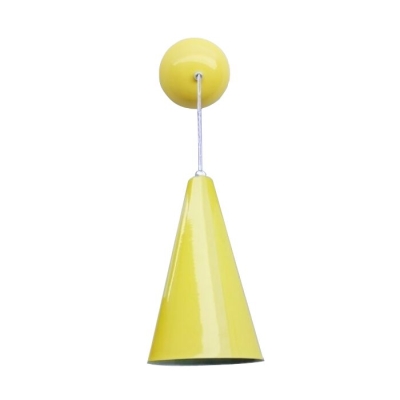 Pendente Cone Amarelo em Alumínio para 1 Lâmpada 770-AM JM Iluminação 