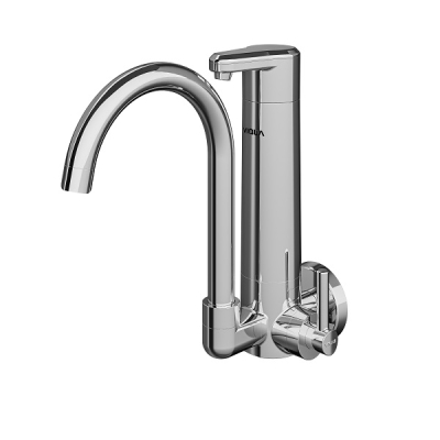 Torneira Cozinha Com Filtro Parede Bica Móvel Lagune Vitalité Cromado 