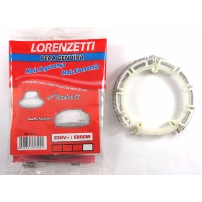 Resistência Ducha Fashion e Bella Ducha 4T 6800W 220V 3056-A Lorenzett