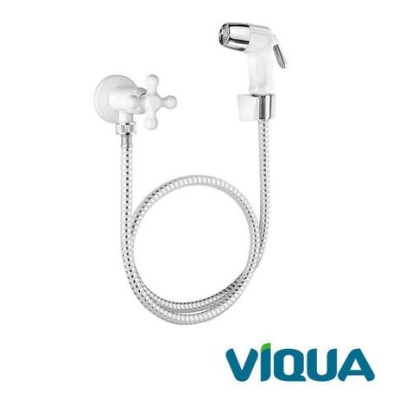 Ducha Higienica Maruja Branca com Rabicho Cromado 1120712 Viqua